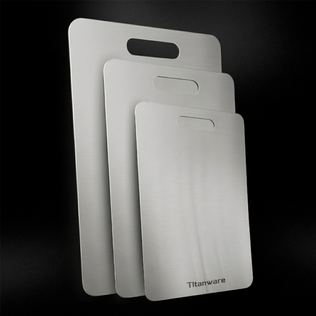 Titanware™ 100% Pure Titanium Cutting Board Set (S+M+L)